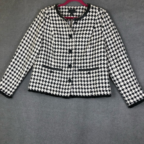 G by Giuliana Black Label Timeless Tweed Jacket size L - Picture 2 of 11